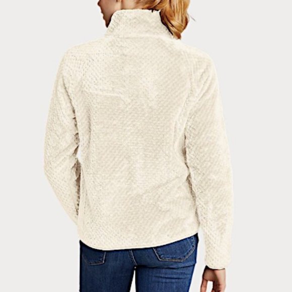 Eddie Bauer Alpine Plush Full-Zip Jacket in Ivory - Picture 2 of 6